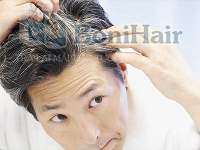 Tóc đen tuyền với sản phẩm trị bạc tóc BoniHair 